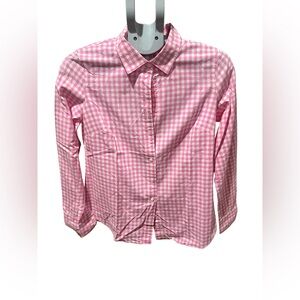 J. Crew Women’s Pink Checkered Button Down Shirt